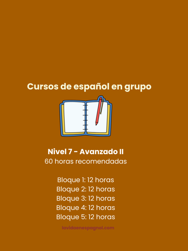 Group Spanish Courses | Cours d'espagnol de groupe | Cursos de español en grupo